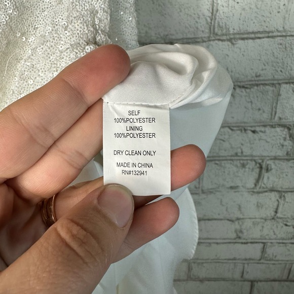 Amanda Uprichard REVOLVE Dress White Sequin Samba Maxi Halter S - Picture 7 of 9